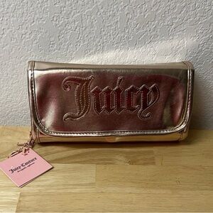 Juicy Couture Rose Gold Roll Up Travel Case NWT